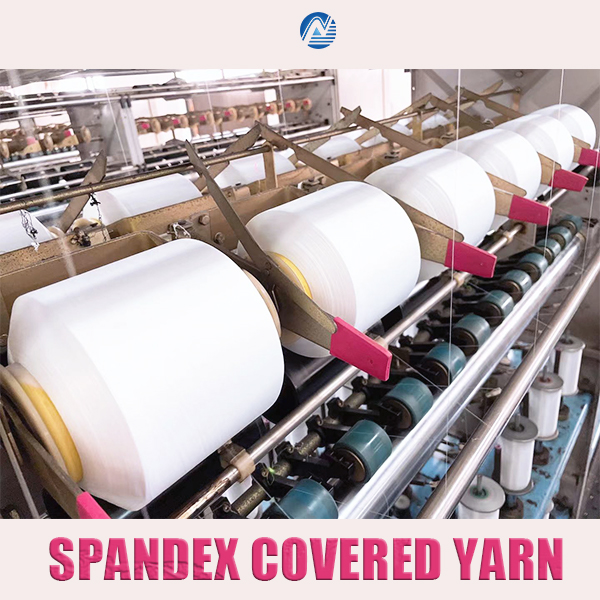 2070 sợi spandex phủ nylon trắng cho tất 2070 sợi spandex phủ nylon trắng cho tất
